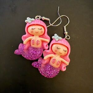 *BOGO* Pink Mermaid Earrings